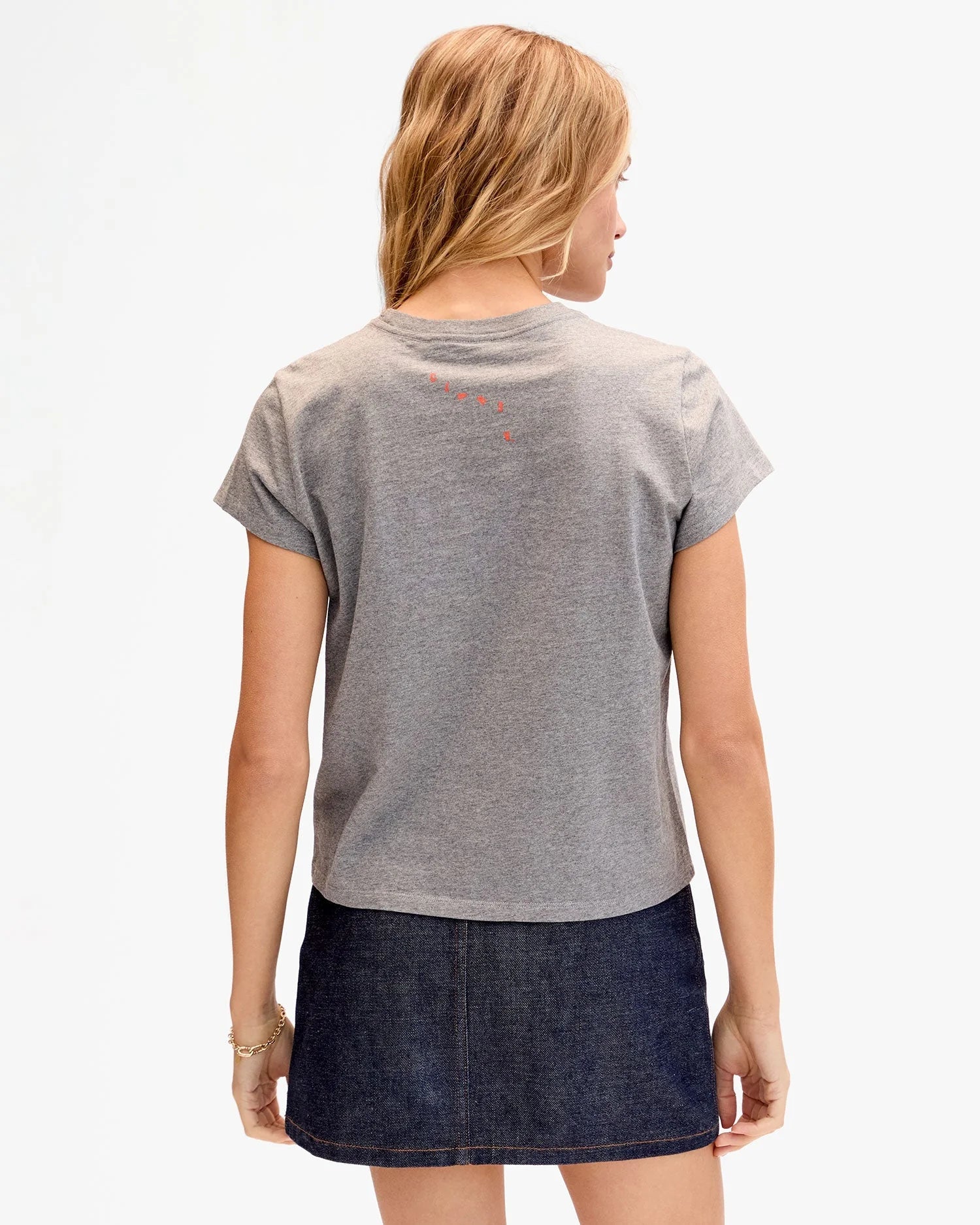 Classic Tee - Grey Melange-Clare V.-Happy on Main