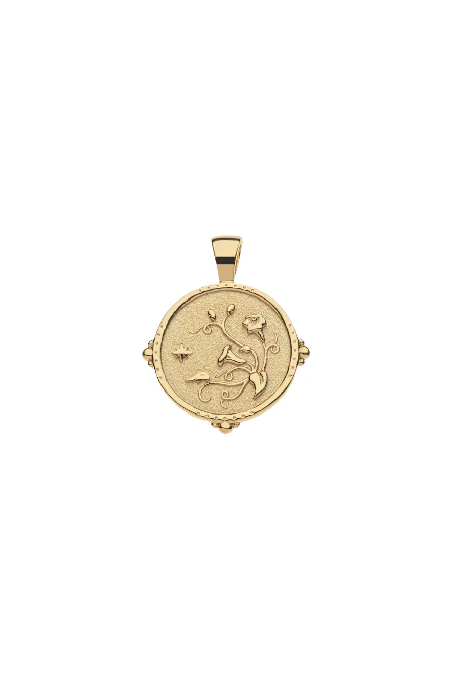 GRACE JW Small Pendant Coin - 16-18" Beaded Satellite Chain-Jane Win-Happy on Main