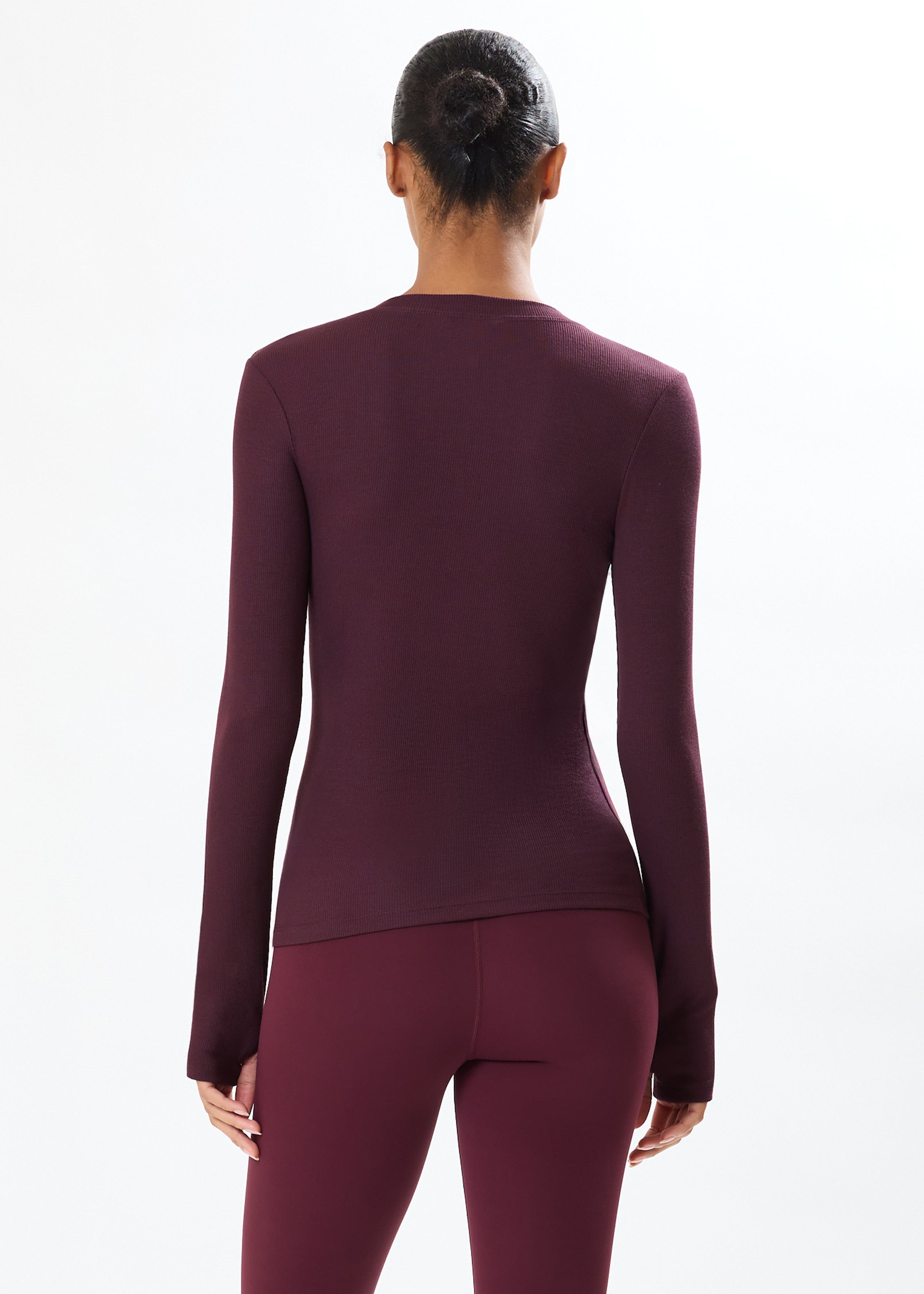 Andie Oversized Fleece Sweatshirt - Dk Cherry-Splits59-Happy on Main