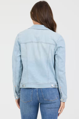 Ainsley Denim Jacket - Railroad Stripes-Dear John-Happy on Main