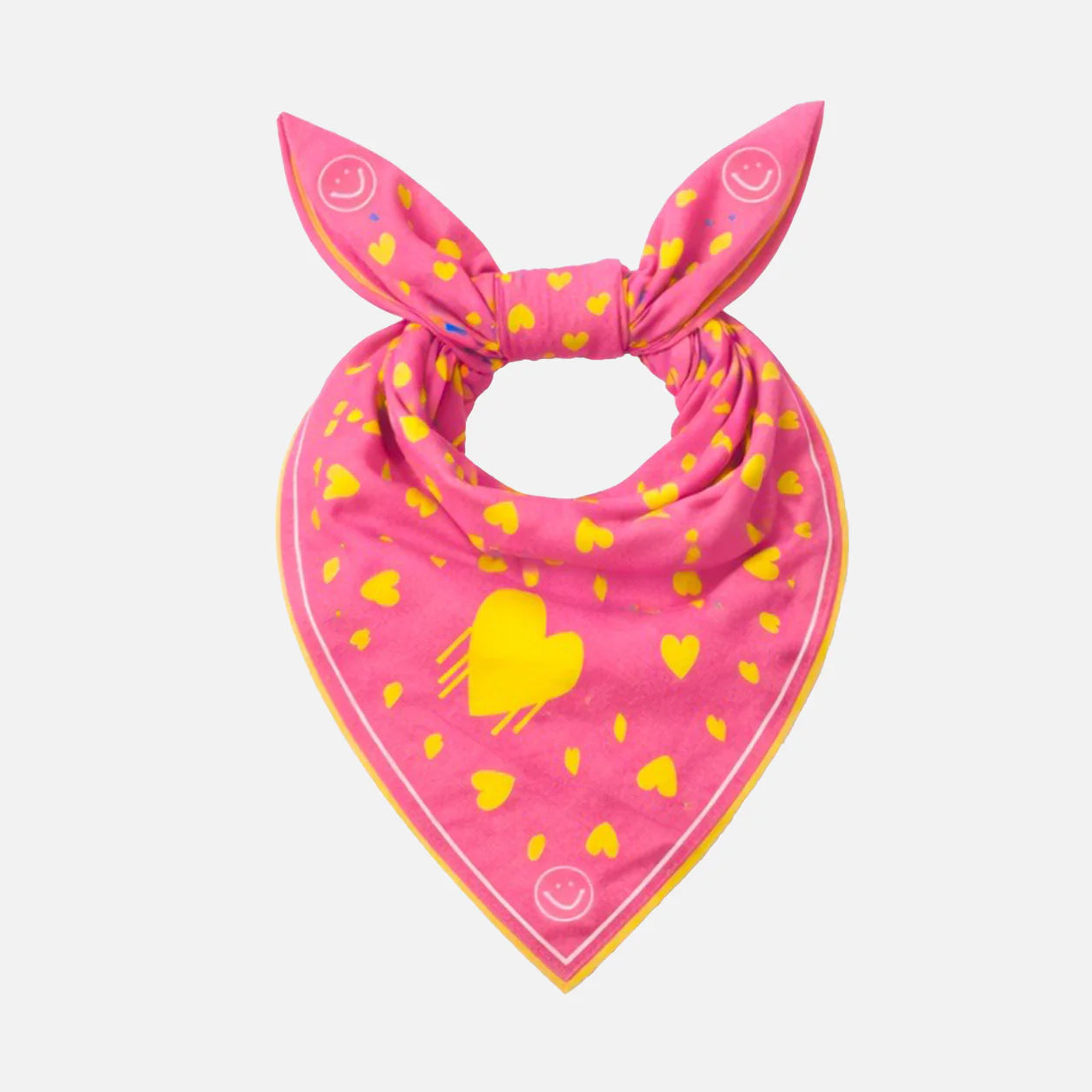 Drippy Heart Bandana - Palm Pink-Kerri Rosenthal-Happy on Main