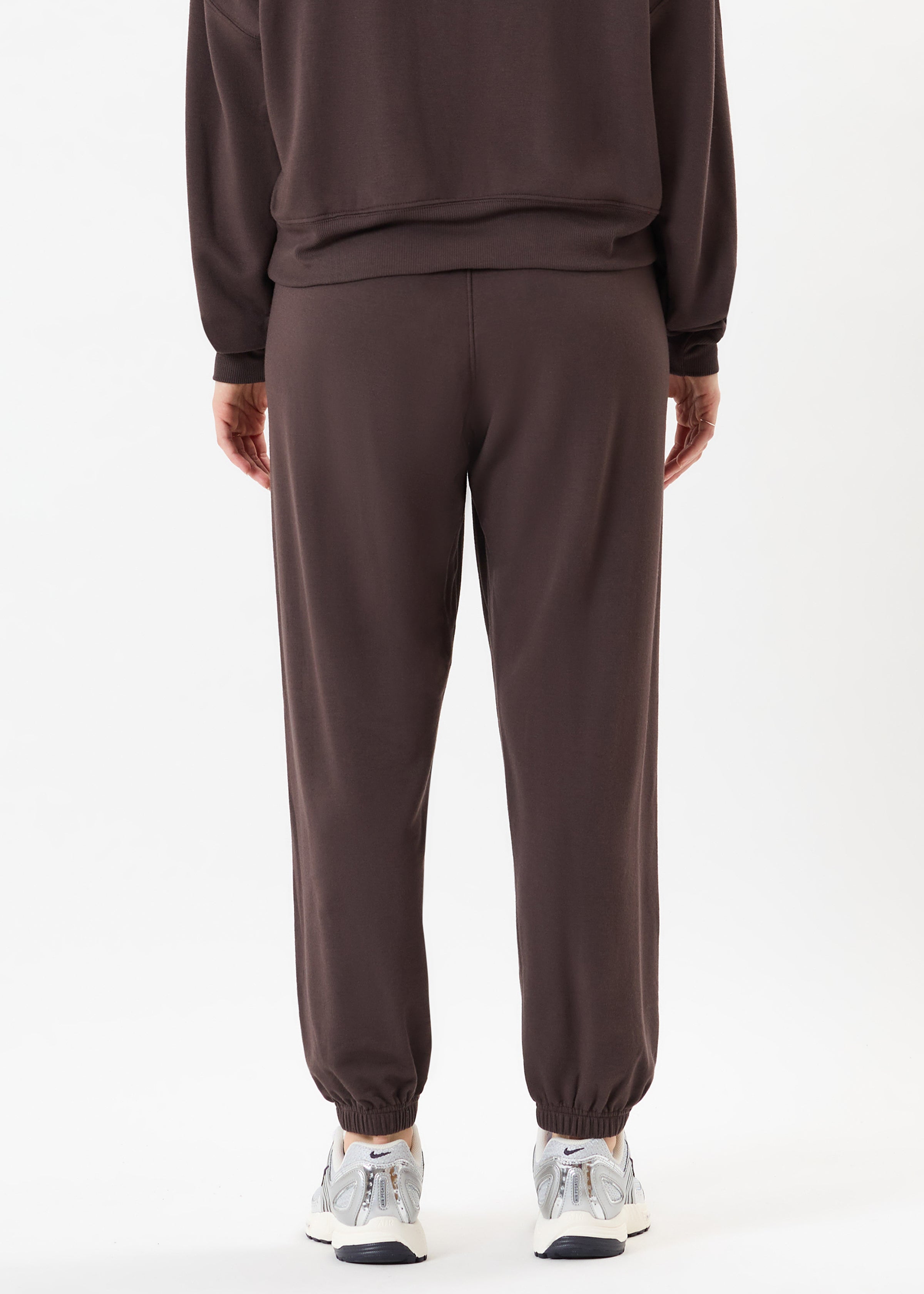 Andie Oversized Fleece Sweatpant - Dark Chocolate-Splits59-Happy on Main