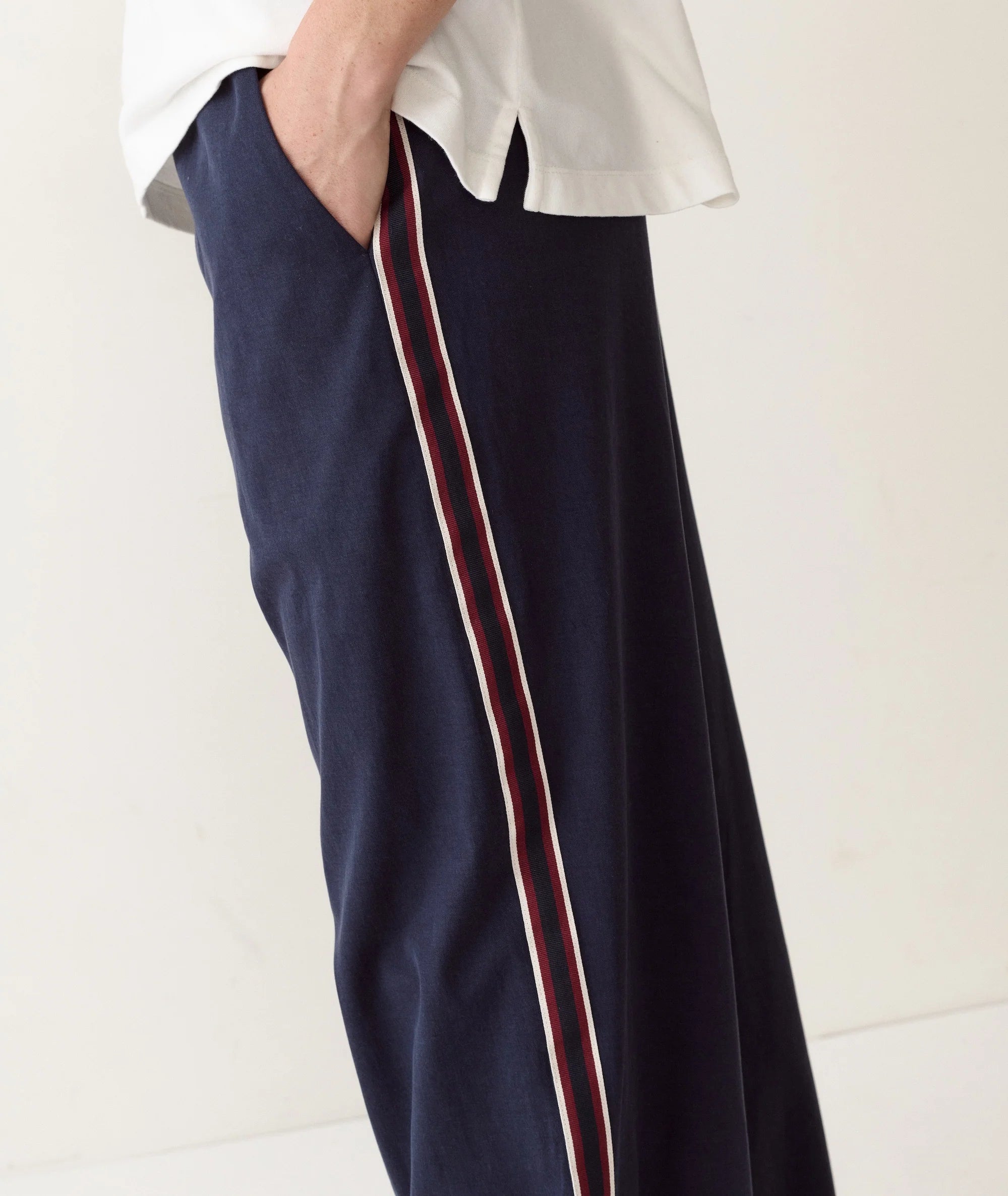 Allison Twill Trouser - Navy-Marine Layer-Happy on Main