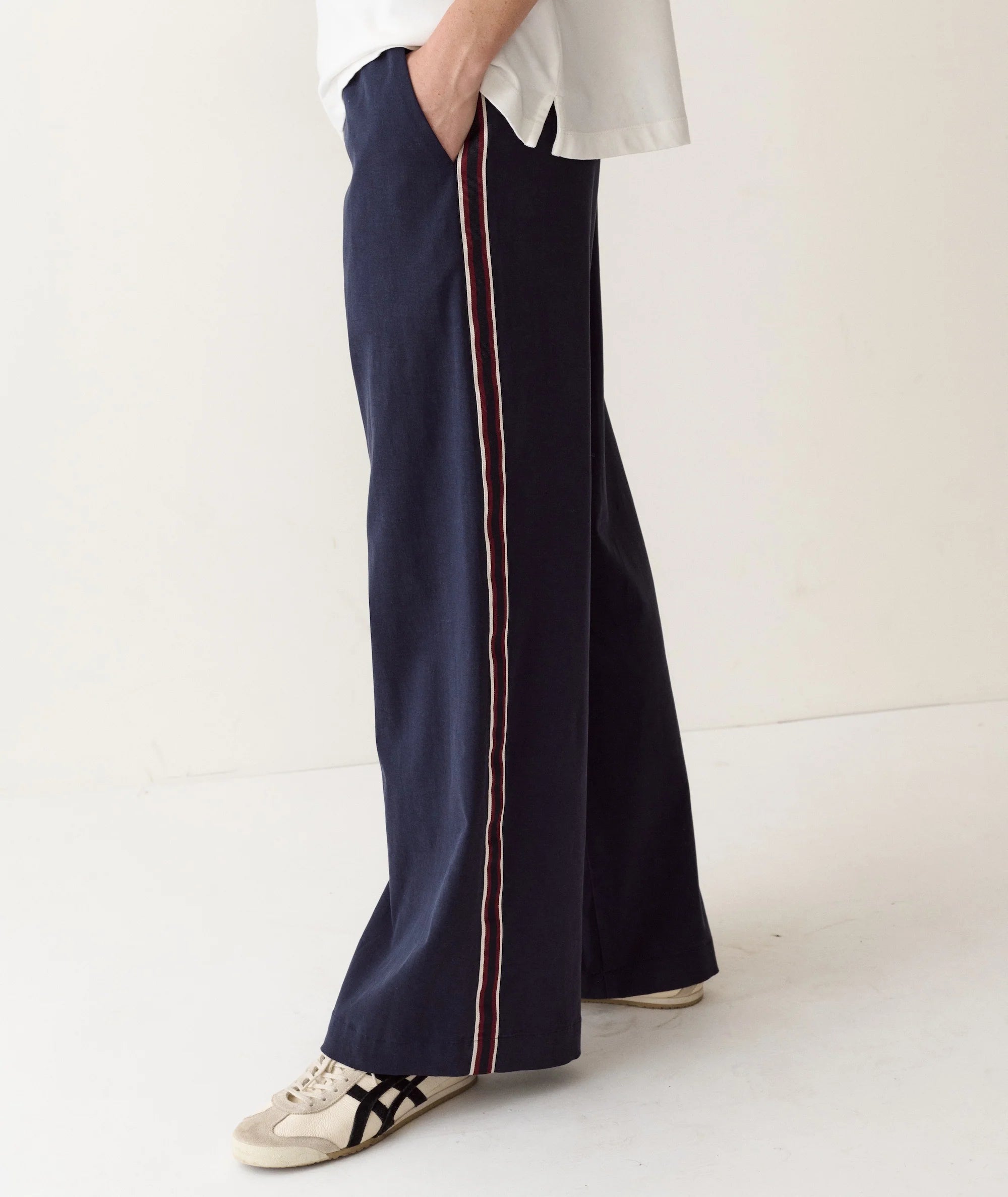 Allison Twill Trouser - Navy-Marine Layer-Happy on Main