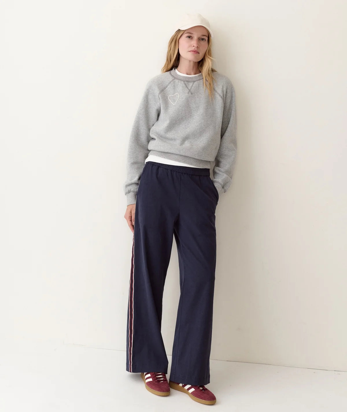 Cloud 9 Fleece Reversible Crewneck - Heather Grey-Marine Layer-Happy on Main