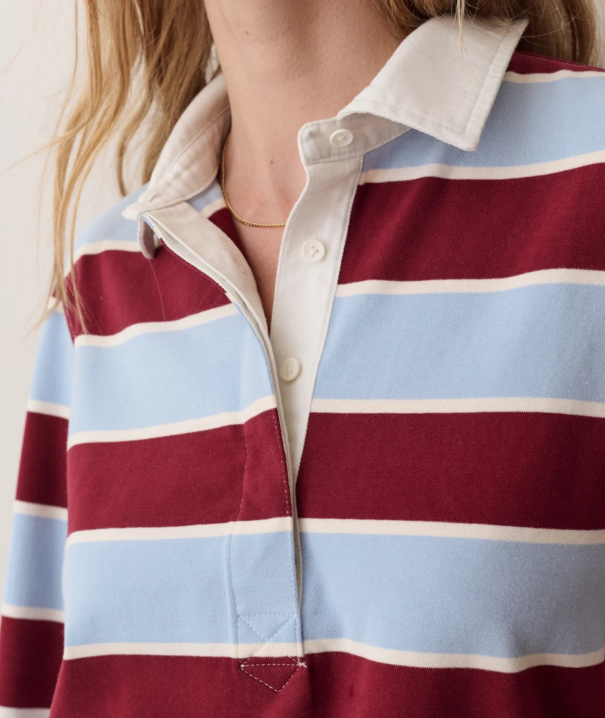 Miracle Jersey Rugby Polo - Sky & Cabernet
