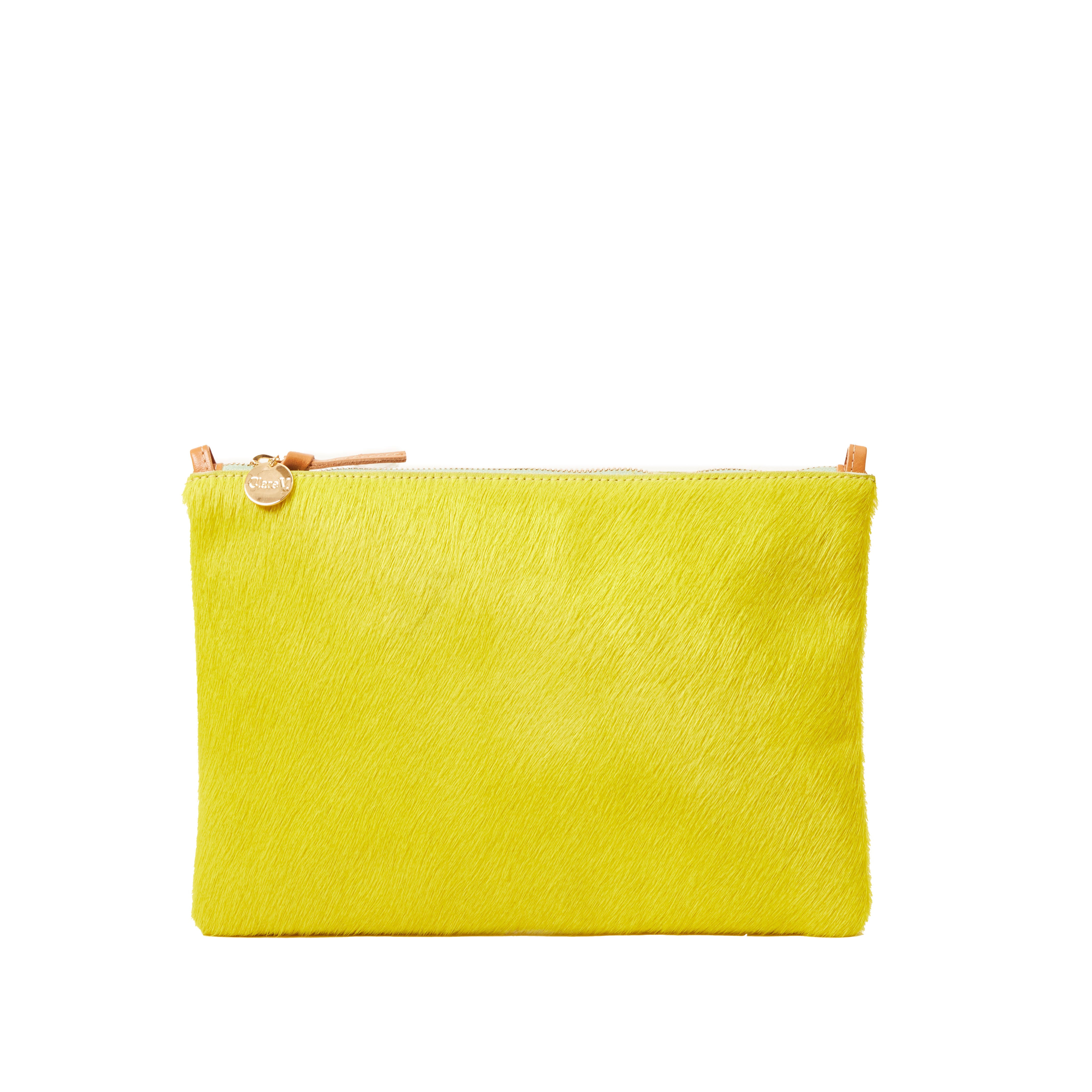 Flat Clutch w/ Tabs - Hair On-Handbags-Happy on Main