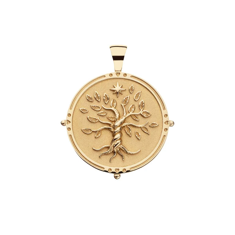 FAITH JW Original Pendant Coin - 18" Drawn Link Chain-Jane Win-Happy on Main