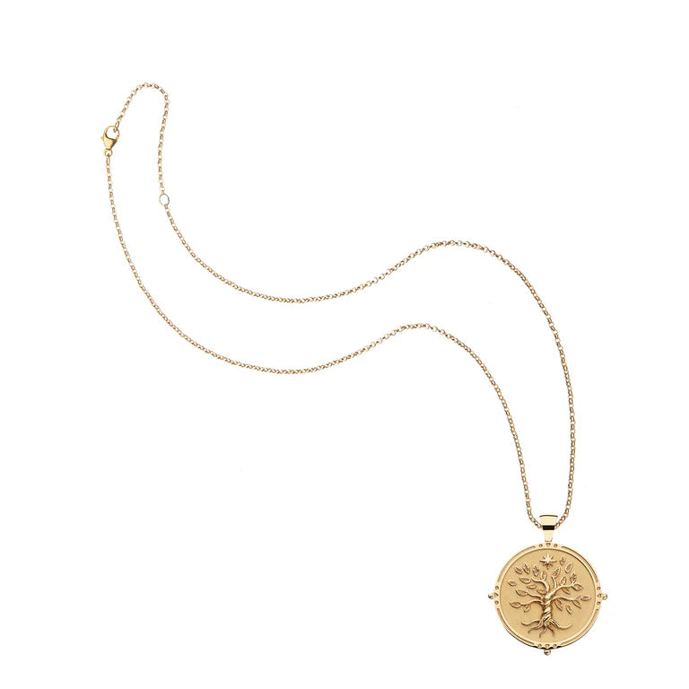 FAITH JW Original Pendant Coin - Gold / 16-18" Classic Rolo Chain-Jane Win-Happy on Main
