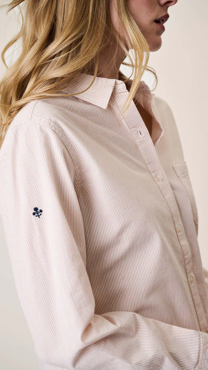 Favorite Shirt - Tan/White Stripe