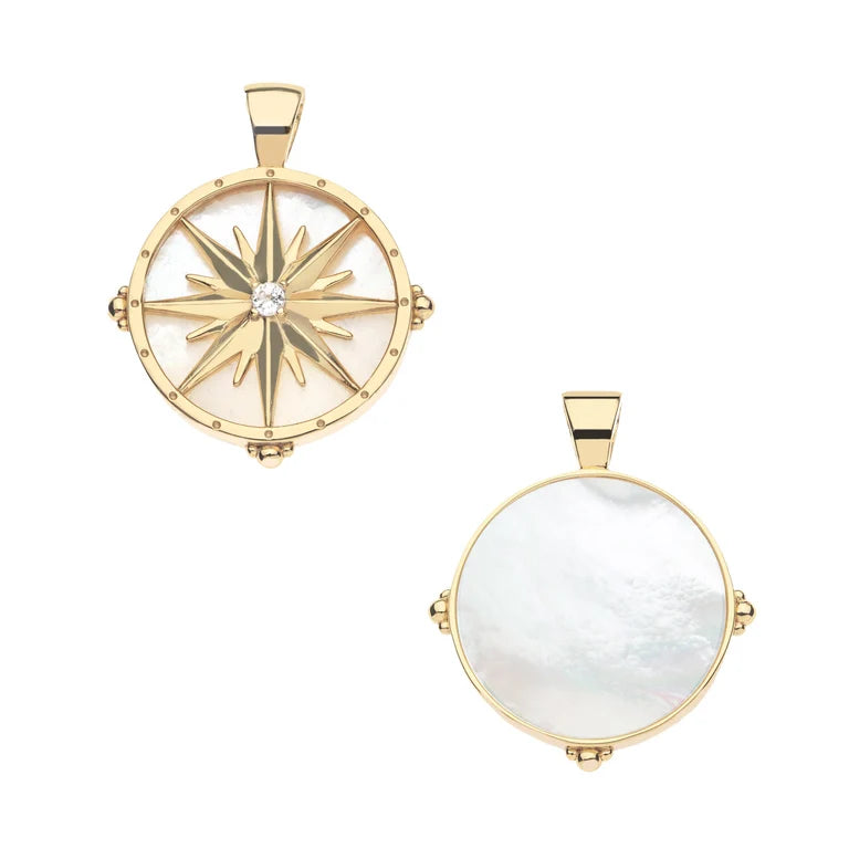 FOREVER Guiding Star Mother of Pearl Pendant-Jane Win-Happy on Main