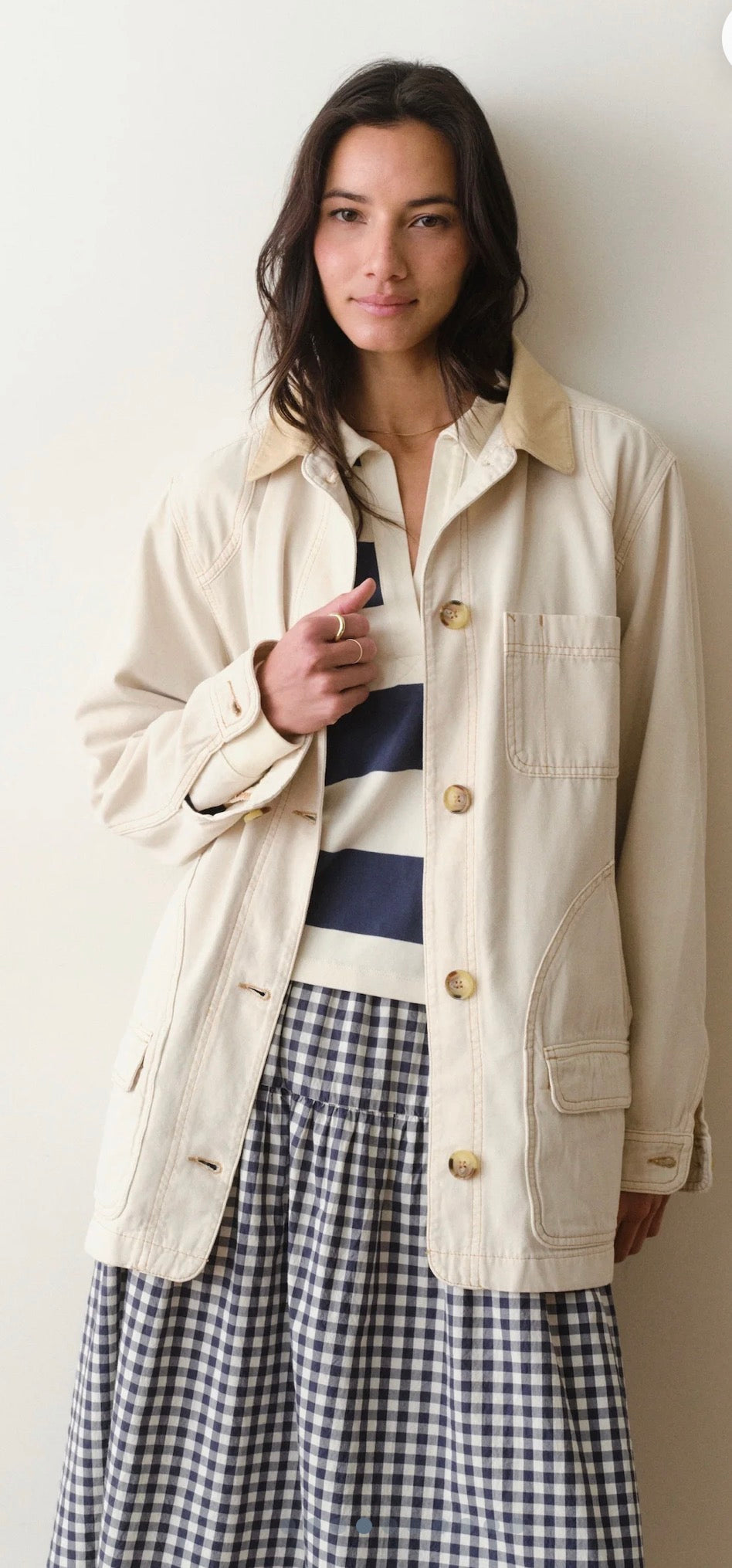 Finley Barn Jacket - Stone-Marine Layer-Happy on Main