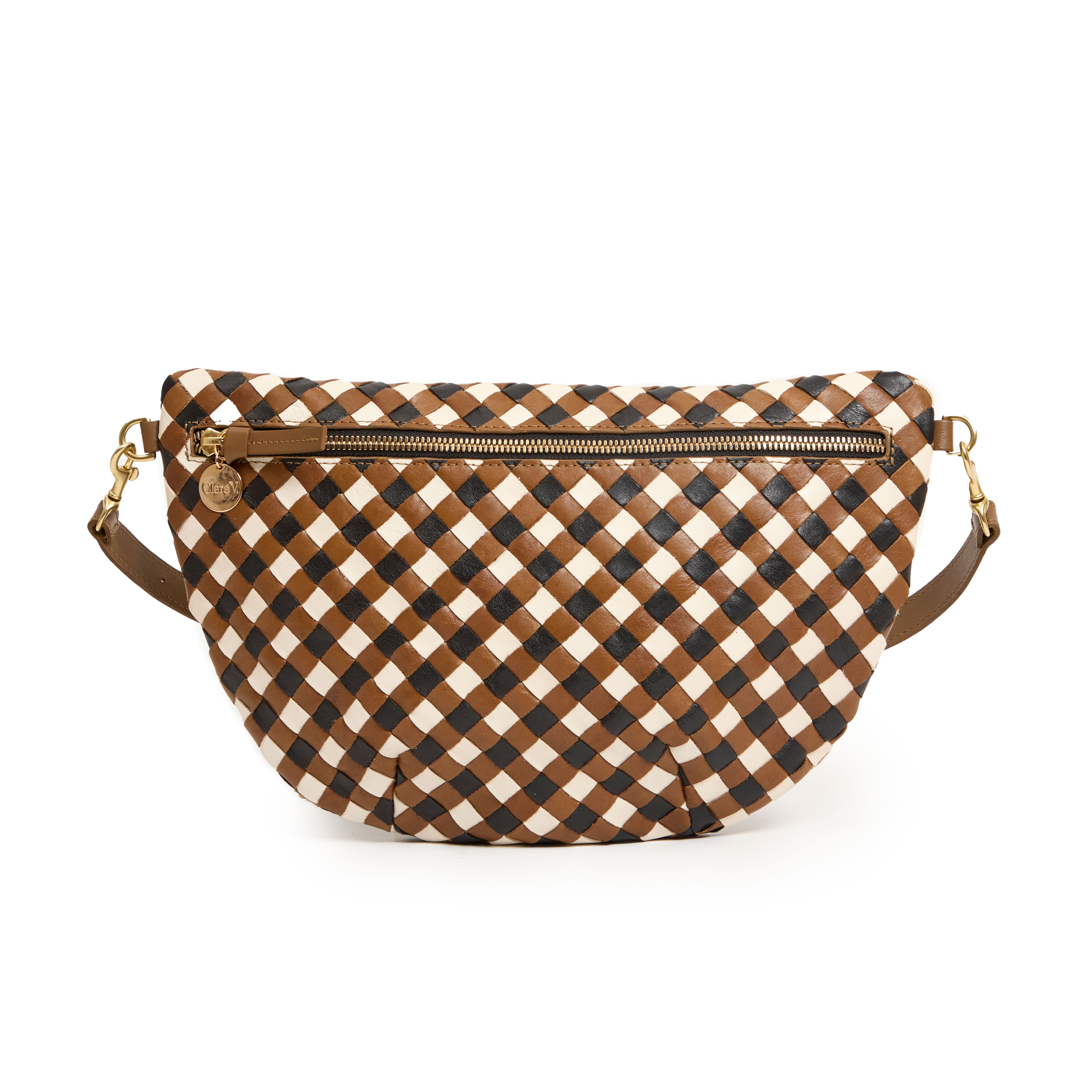 Grande Fanny - Medium Woven Diagonal-Handbags-Happy on Main