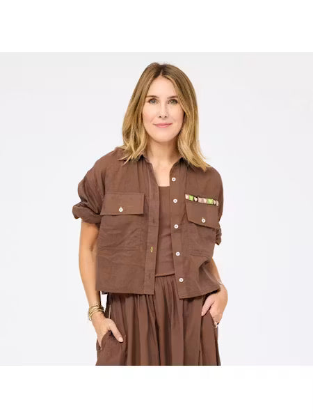 Tia Love Brigade Shirt - Caramel Earth-Kerri Rosenthal-Happy on Main