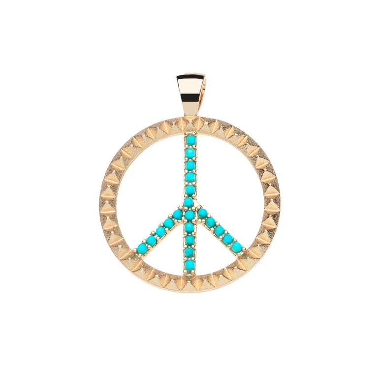 Give PEACE a Chance Pendant - 16-18" Classic Rolo Chain-Jane Win-Happy on Main