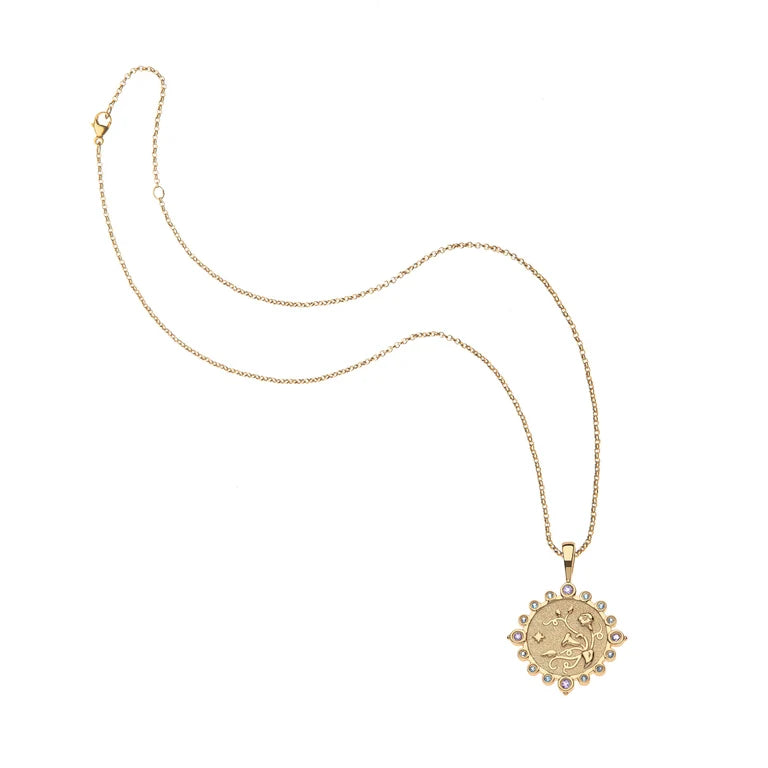GRACE Petite Embellished Coin - 16-18" Classic Rolo Chain-Jane Win-Happy on Main