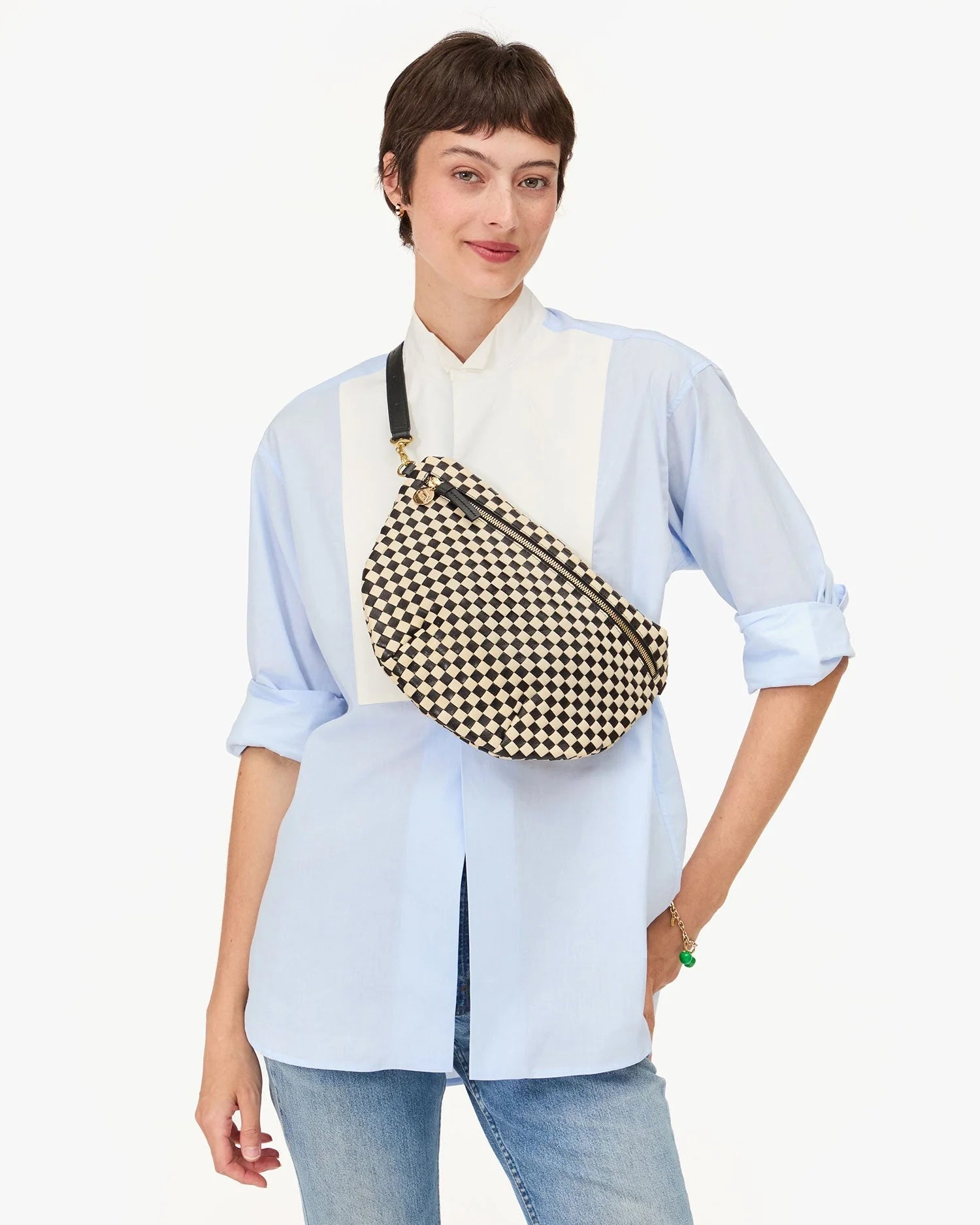 Grand Fanny - Black/Cream-Clare V.-Happy on Main