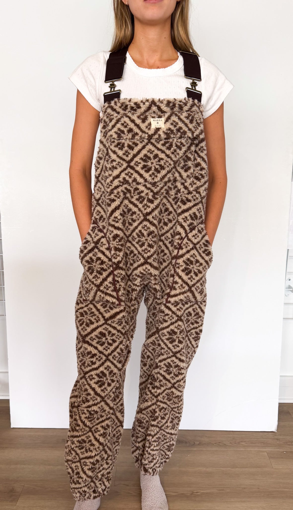 Scout Overalls - Chocolate Jacquard-Marea-Happy on Main