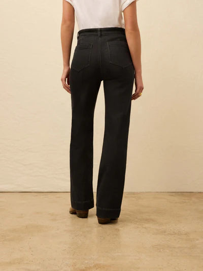 Stretch Terry Patch Pocket Pant - Onyx Black-Faherty-Happy on Main
