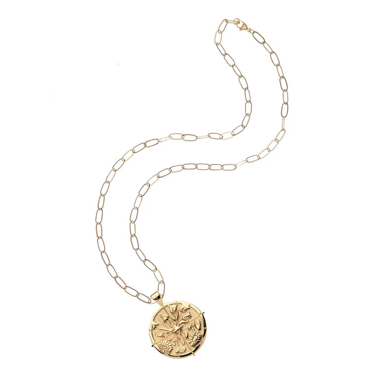 HOPE JW Original Pendant Coin - 18" Drawn Link Chain $170.00/ea-Jane Win-Happy on Main