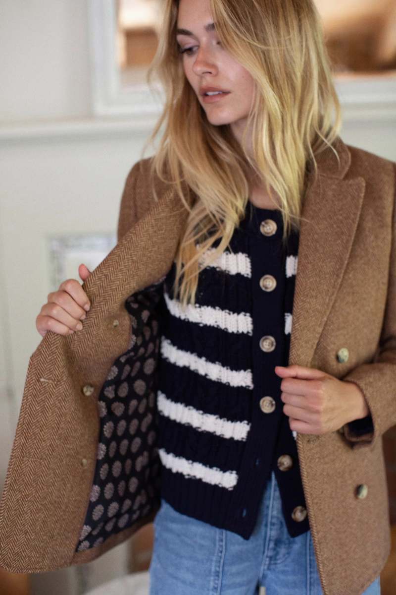 Hacking Jacket - Chestnut Herringbone