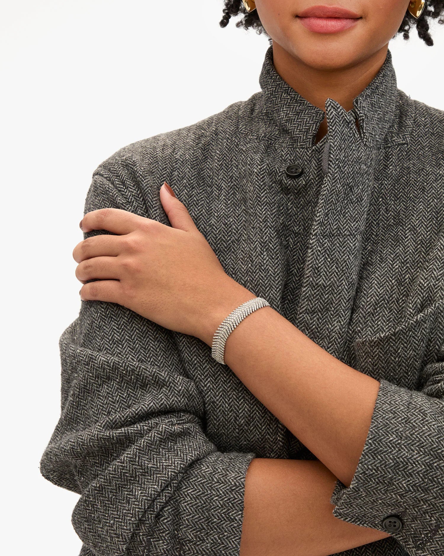 Herringbone Bracelet - Clear