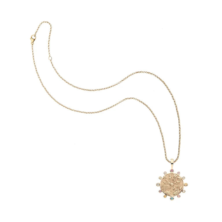 HOPE Petite Embellished Coin - 16-18" Classic Rolo Chain-Jane Win-Happy on Main