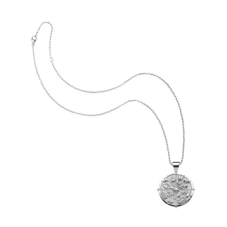HOPE JW Small Pendant Coin in Silver - 16-18" Classic Rolo Chain-Jane Win-Happy on Main