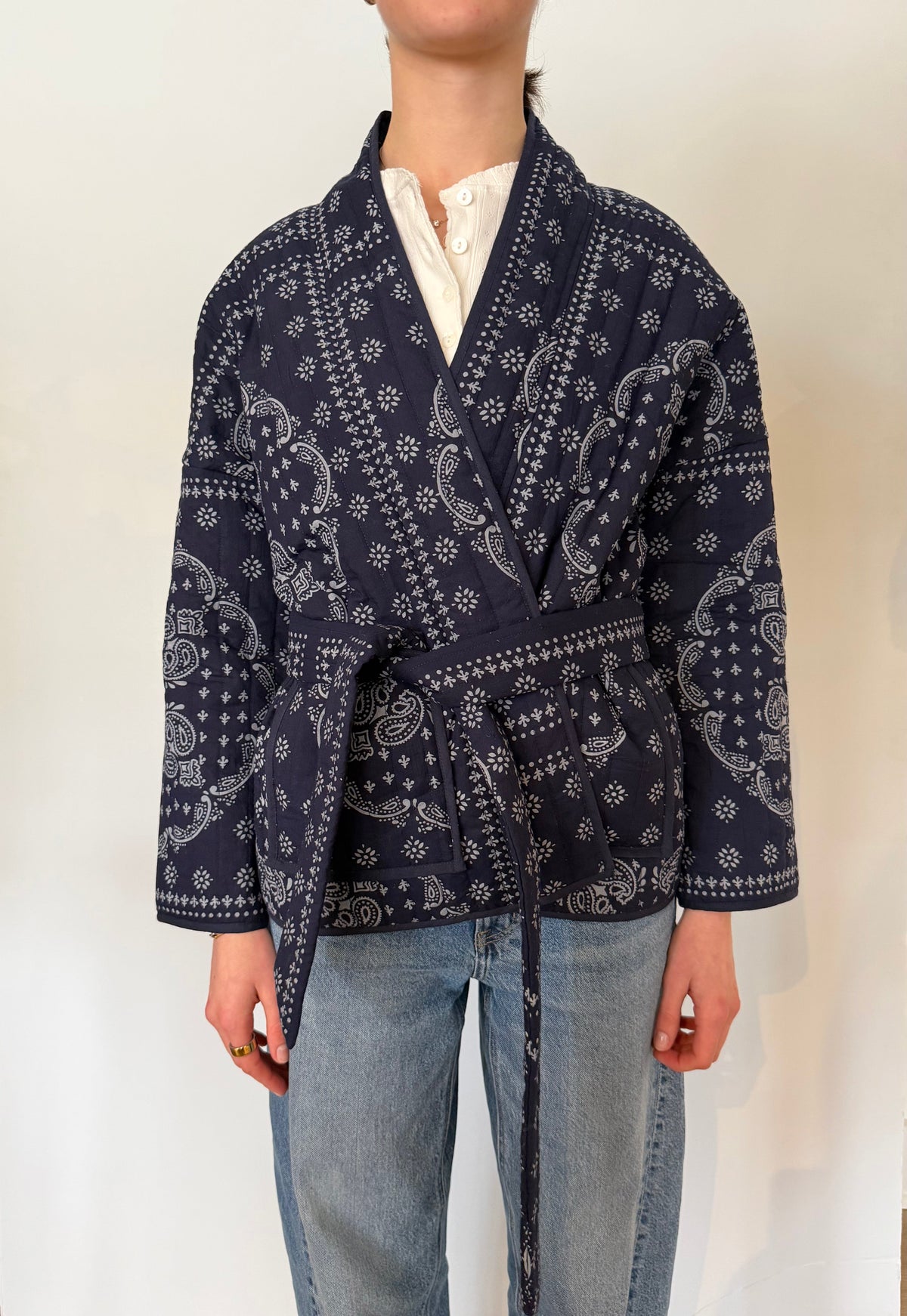 Quilted Bandana Jacket-Marea-Happy on Main