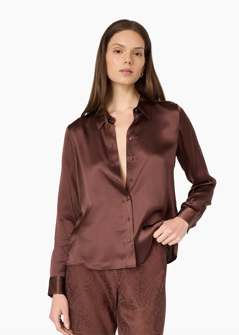 Crosby Blouse - Chocolate-Cami NYC-Happy on Main