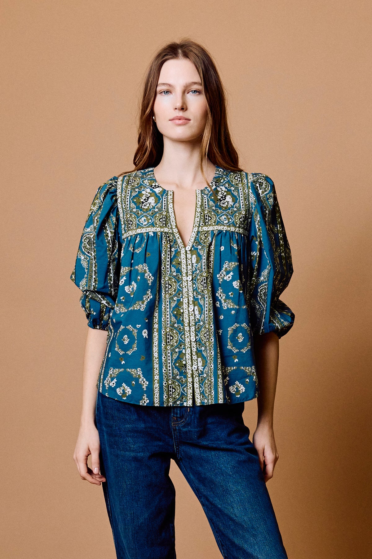 Imogen Top - Fioren Print-Cleobella-Happy on Main