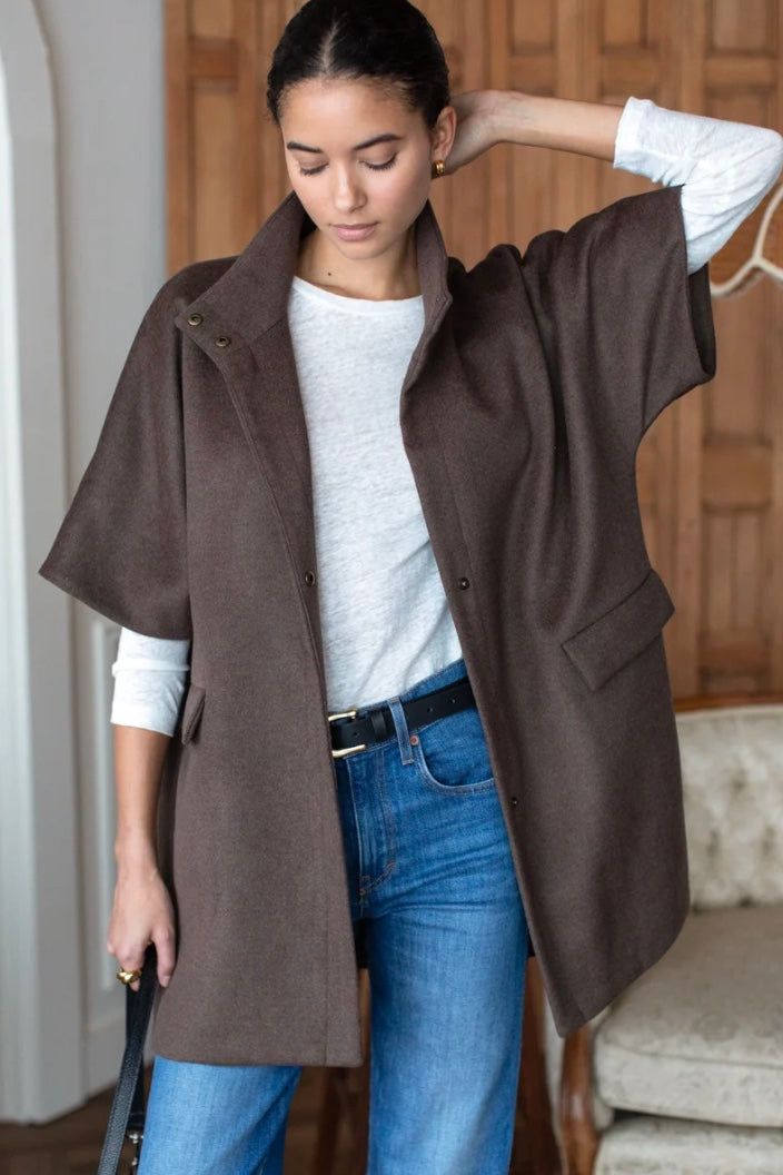 Layering Jacket - Bitter Chocolate-Emerson Fry-Happy on Main