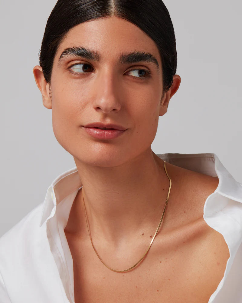 Zeina Slim Chain - Gold-Jenny Bird-Happy on Main