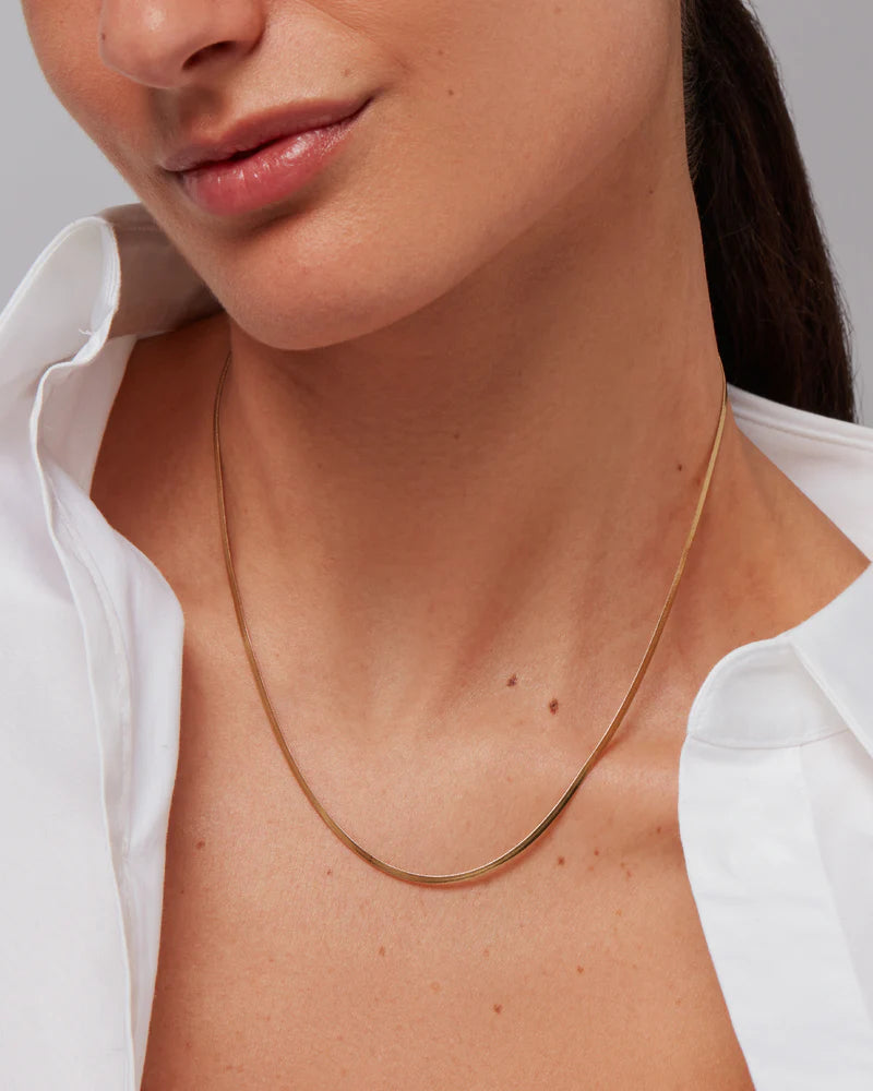 Zeina Slim Chain - Gold-Jenny Bird-Happy on Main