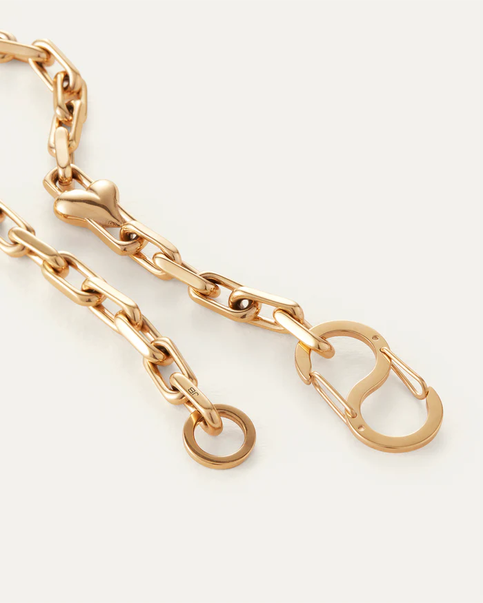 Art Heart Chain Necklace-Jenny Bird-Happy on Main