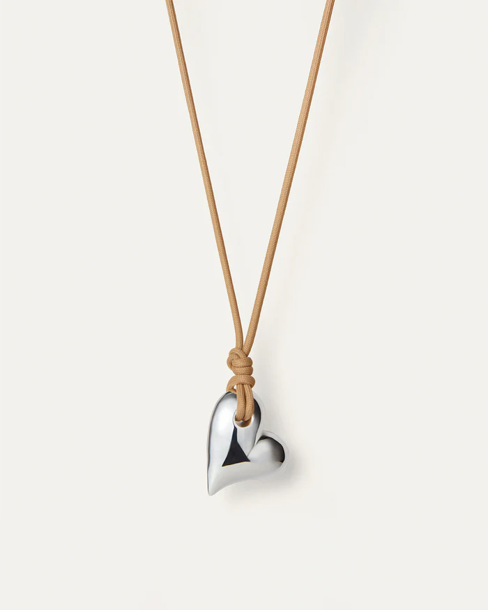 Art Heart On A String Necklace-Jenny Bird-Happy on Main