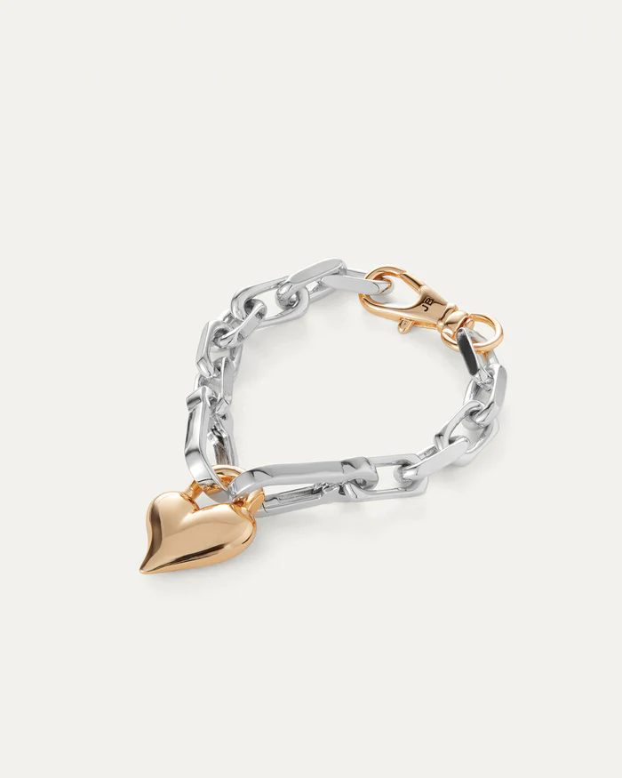 Padlock Heart Chain Bracelet-Jenny Bird-Happy on Main