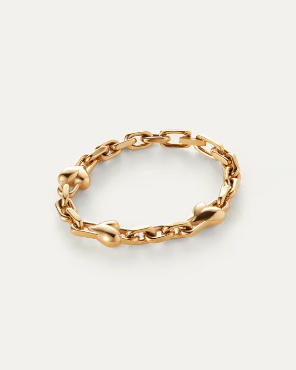 Art Heart Chain Bracelet-Jenny Bird-Happy on Main