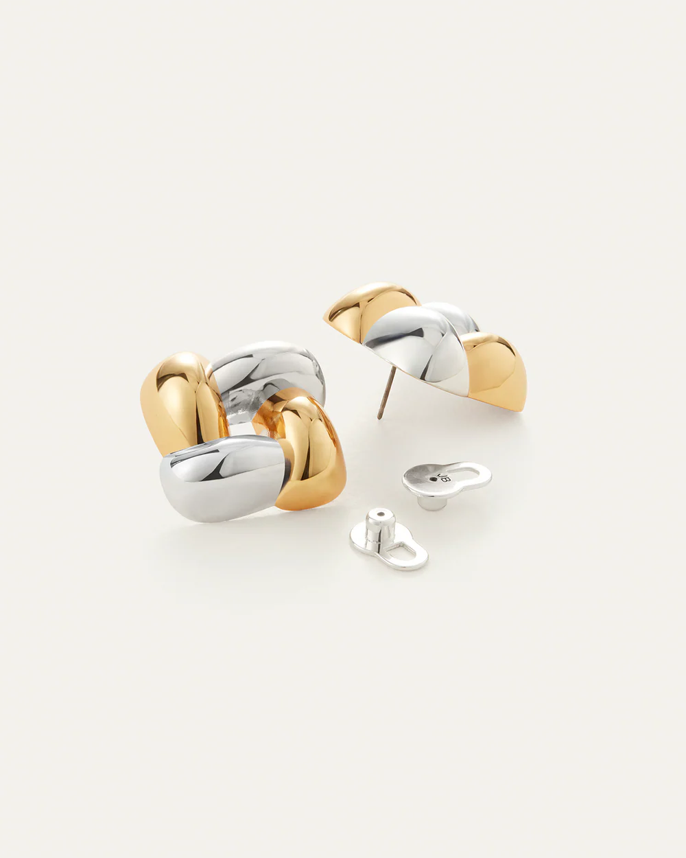 Woven Square Earrings-Jenny Bird-Happy on Main