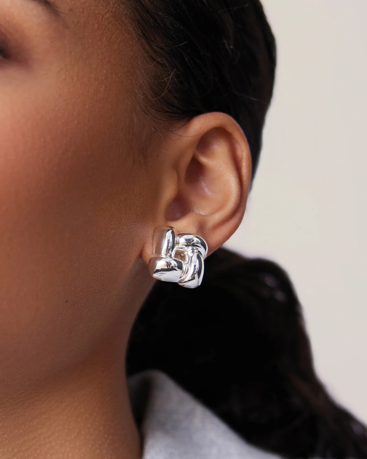 Mini Woven Square Earrings-Jenny Bird-Happy on Main
