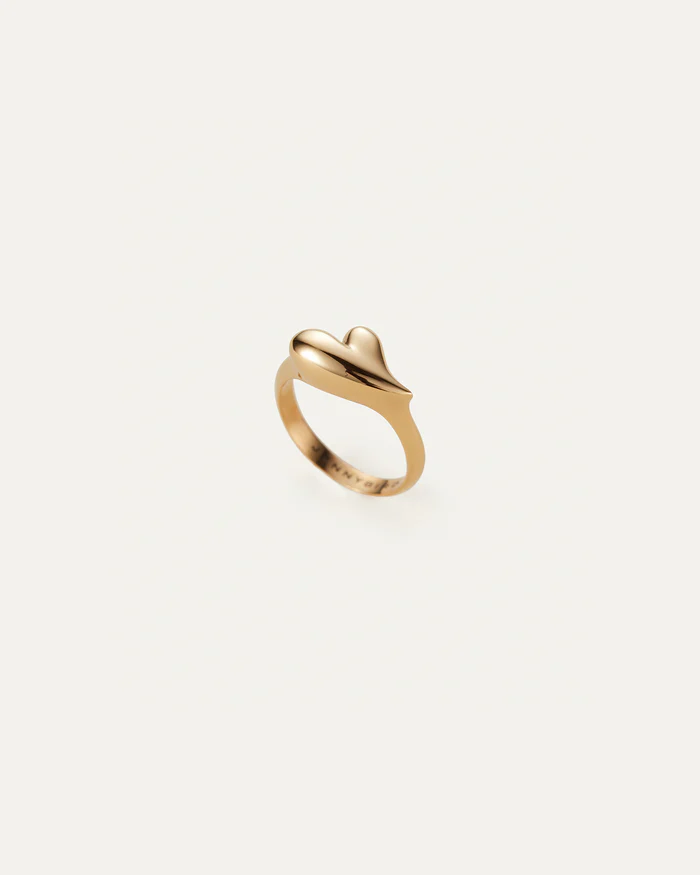 Puffy Heart Signet Ring-Jenny Bird-Happy on Main