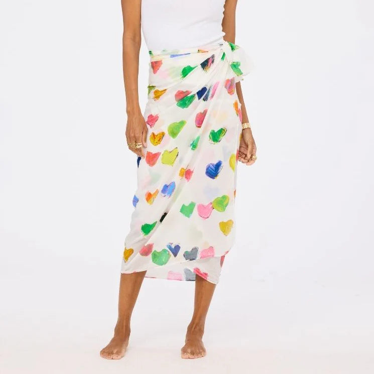 Tiny Drops of Love Sarong - Multi-Kerri Rosenthal-Happy on Main