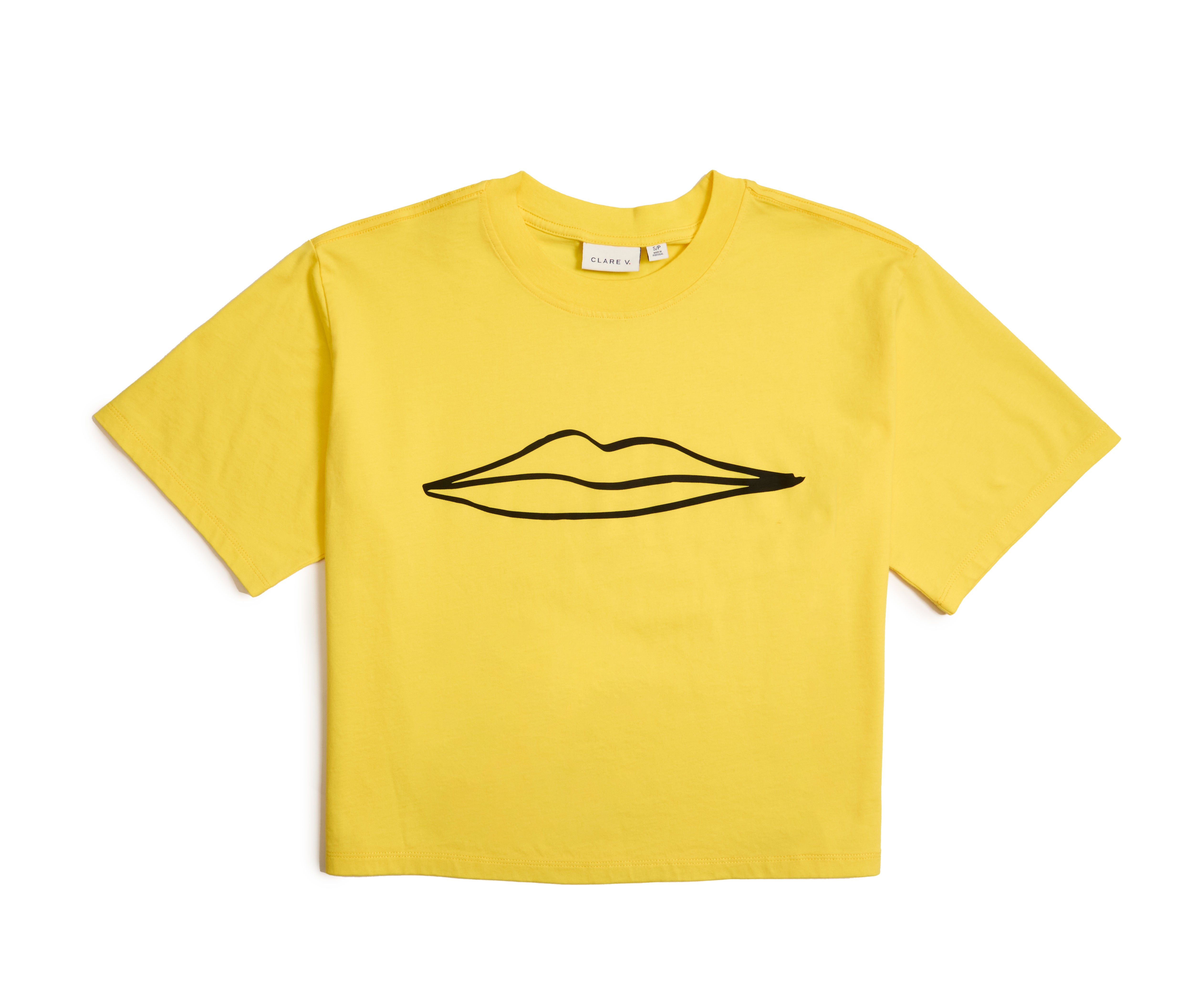 Le Carre Tee - Surrealisme Lips-Graphic Tanks + Tees-Happy on Main