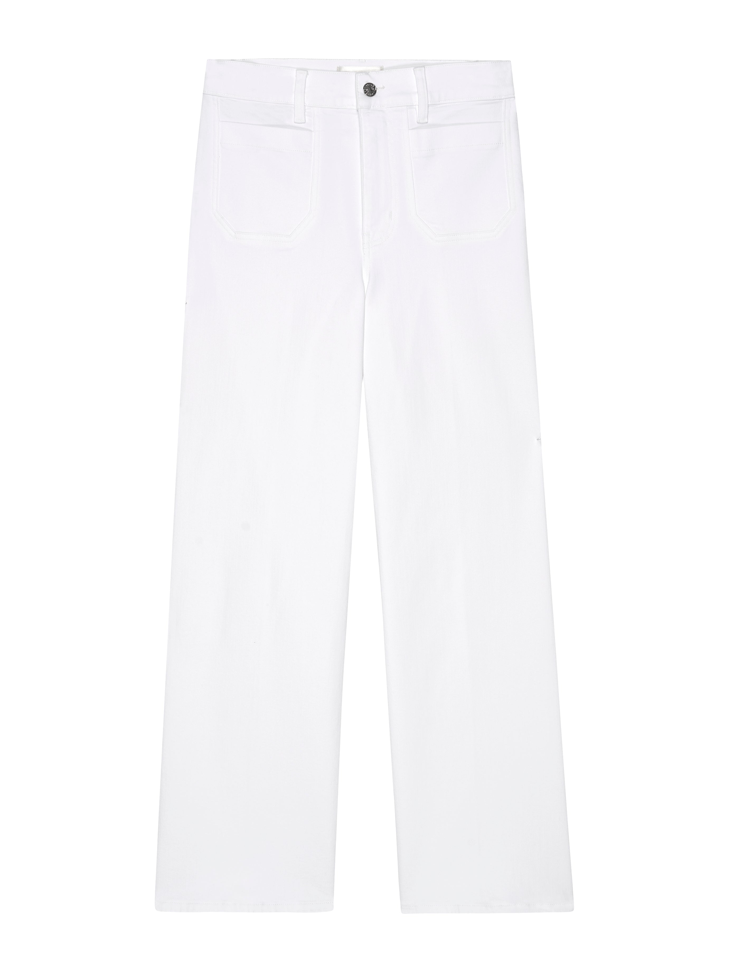 Le Slim Palazzo Modernist Pocket - White-Frame-Happy on Main