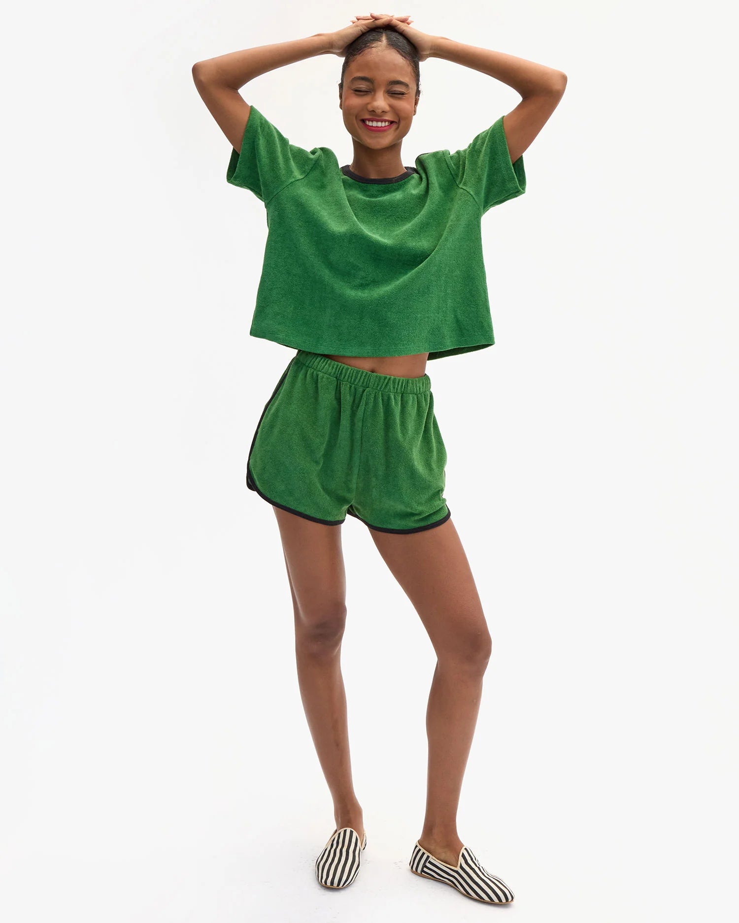 La Plage Tee - Basil-Clare V.-Happy on Main