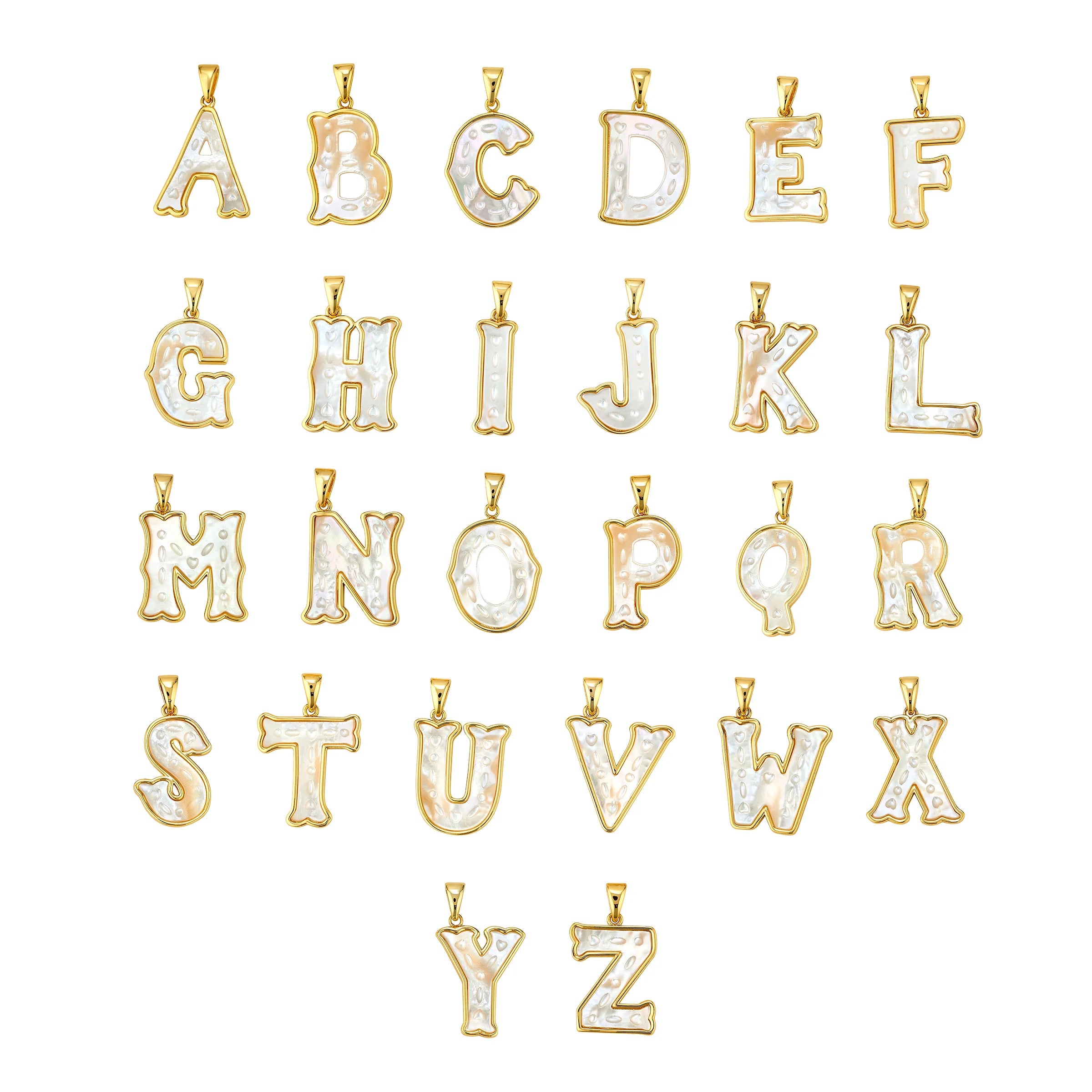 Mini Letter Charm-Fine Jewelry-Happy on Main