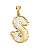 Asha Mini Letter Charm (S) with Florence Chain-Asha-Happy on Main