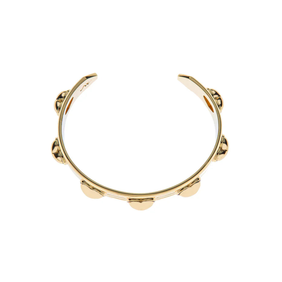 LOVE Set In Stone Heart Cuff - Gold-Jane Win-Happy on Main