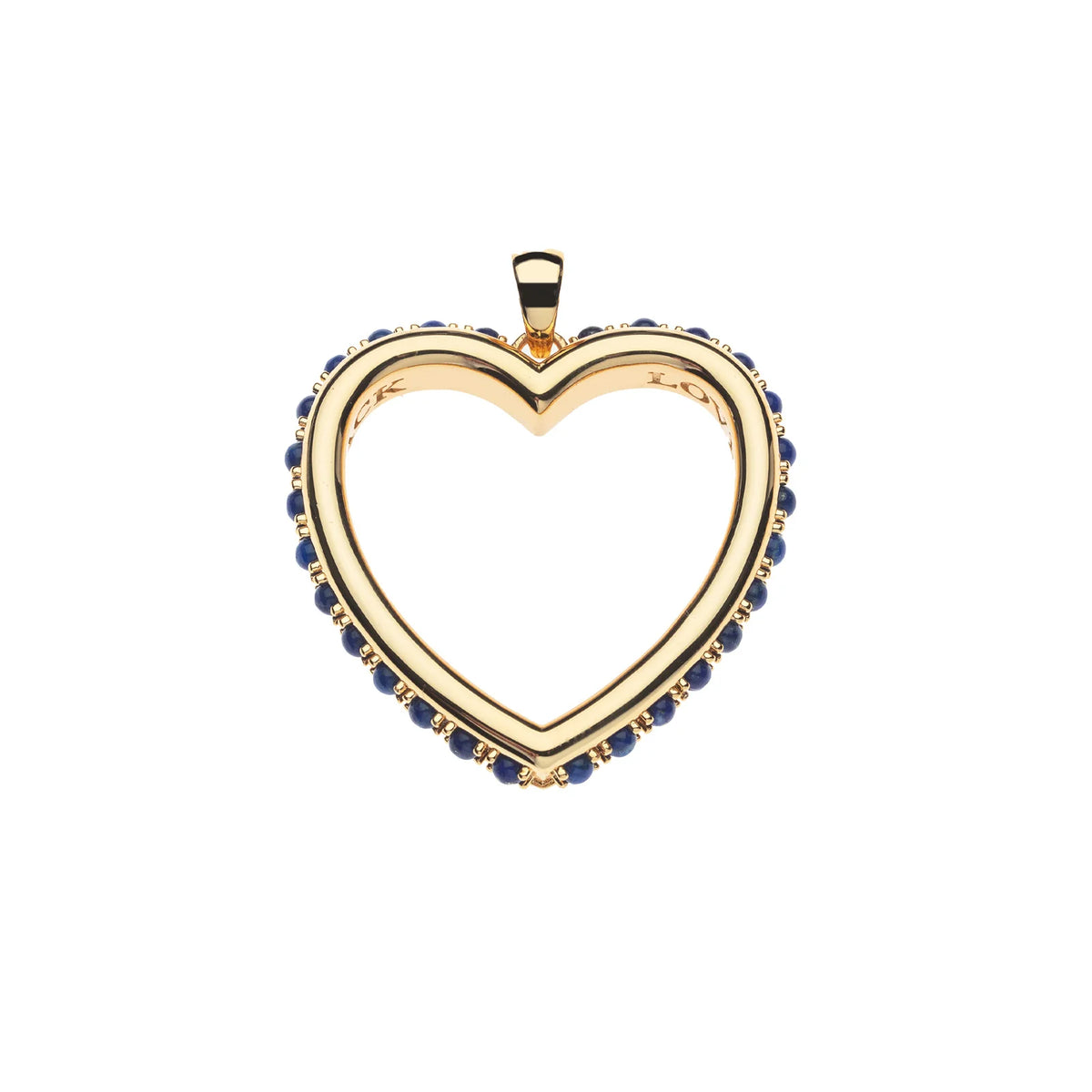 LOVE You to the Moon and Back Heart Pendant - 16-18" Classic Rolo Chain-Jane Win-Happy on Main