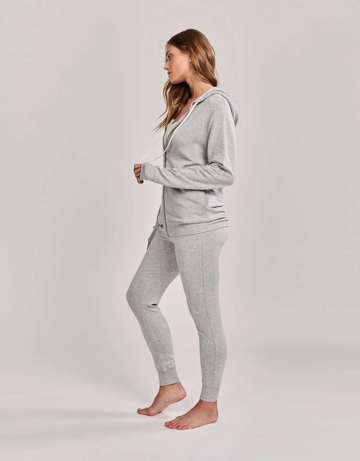 Richmond Unisex Zip Hoodie - Heather Grey-Maison Wheat-Happy on Main